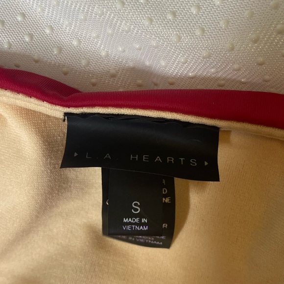 L.A. Hearts NWOT Reddish Pink High Waist Bikini Bottoms Size S - Picture 5 of 7